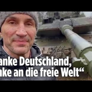 [독일 Bild紙] Wladimir Klitschko fährt Leopard-Panzer | Danke-Video an Deutschland