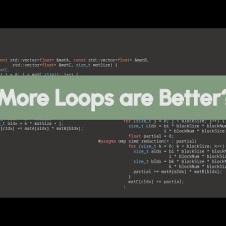 Nested loop makes this algorithm 120x faster???