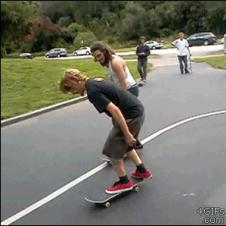 Skateboard swap trick