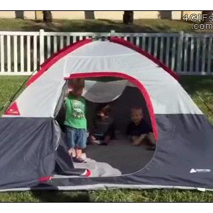 어린이용 텐트