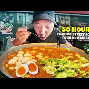 50 HOUR Filipino STREET FOOD & SEAFOOD MARKET Tour! BEST CHEAP EATS in Manila