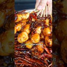 Deadly spicy meatballs in Bangkok 🥵🌶️ Dunked in a chilli sauce from hell!!!