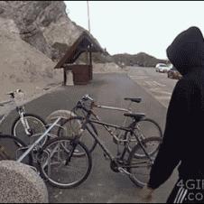 Bike-thief-steals