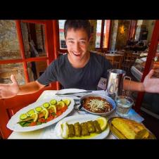 Cretan Food!! ULTIMATE GREEK FOOD Tour - Mezedes + SPIT MEAT (Kontosouvli) Street Food in Athens!
