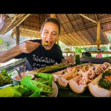 Backyard Food Paradise!! Farm to Table THAI FOOD in the Rainforest!! | Khao Sok, Thailand
