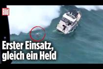 [독일 Bild紙] Unfassbare Heldentat der Küstenwache: Lebensretter springt todesmutig in 6-Meter-Wellen