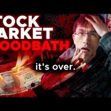 STOCK MARKET BLOODBATH CRASH.  I'M POOR AGAIN... (as a millionaire)