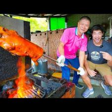 CRAZY Taiwanese BBQ + Cantonese Street Food FEAST in Taichung, Taiwan  with @小貝米漿 Logan Beck