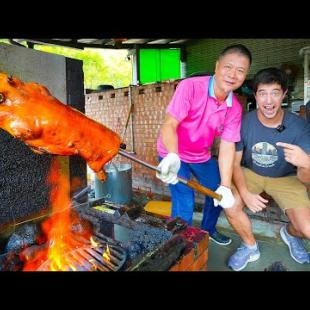 CRAZY Taiwanese BBQ + Cantonese Street Food FEAST in Taichung, Taiwan  with @小貝米漿 Logan Beck