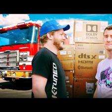 I Turned My Fire Truck into a Home Theater