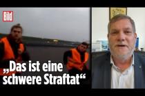 [독일 Bild紙] Klima-Extremisten „Letzte Generation" blockieren Rollfeld vom Flughafen BER
