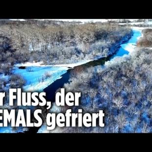 [독일 Bild紙] Minus 40 Grad, trotzdem dampft das Wasser | Naturspektakel in China