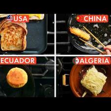 10 Chefs From 10 Countries Make Grilled Cheese | Epicurious