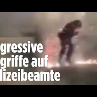 [독일 Bild紙] Silvester in Berlin: Rakete trifft Polizisten am Kopf
