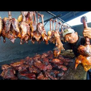 Malaysian Street Food - DUCK CURRY HEAVEN (Itik Salai) SPICY Street Food in Kuala Lumpur,  Malaysia