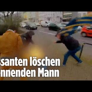 [독일 Bild紙] Feuer-Drama in Aachen: Mann steht in Flammen – Feuerzeug explodiert?