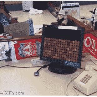 Office computer prank