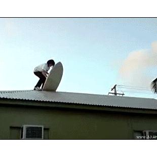 지붕위의 다이빙 연습
