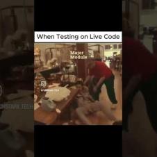 When Testing on Live Code