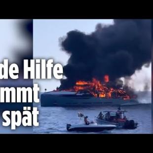 [독일 Bild紙] Feuer-Drama: Brennende Jacht vor Formentera