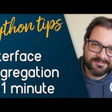 Interface Segregation In One Minute // Python Tips