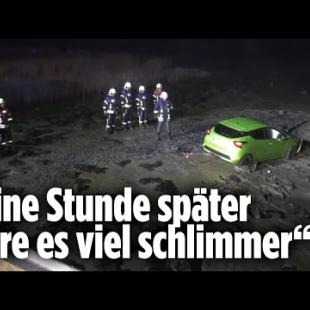 [독일 Bild紙] Auto landet bei Flut im Watt: 90 Einsatzkräfte gegen die Zeit | Nordsee