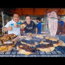 Filipino Food - Extremely Popular!! FISH BARBECUE + Kinilaw in Cebu, Philippines!