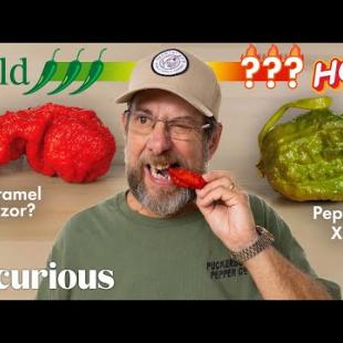 ‘Pepper X’ Creator Ed Currie Blind Tastes 12 of The World’s Hottest Peppers | Hot Takes | Epicurious