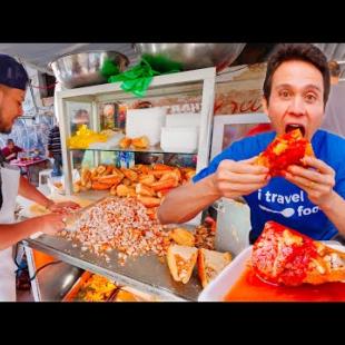 Spicy Mexican Street Food!! 🌶️ TORTAS AHOGADAS Tour in Guadalajara, Mexico!!