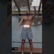 Staggered Stance Kettlebell Swing