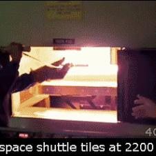 Space shuttle thermal tiles