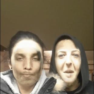 Face swapping while vaping