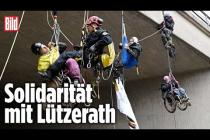[독일 Bild紙] Lützerath: Aktivisten seilen sich mit Rollstuhl ab