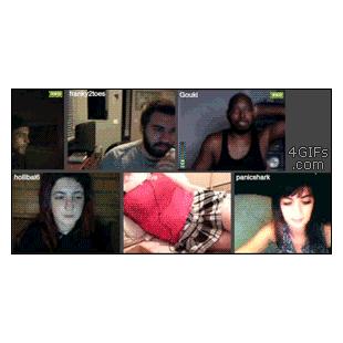 웹캠 채팅 반응