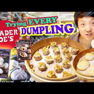 Trying EVERY DUMPLING at TRADER JOE'S | BEST Frozen SOUP DUMPLING!