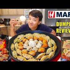 Trying EVERY DUMPLING at H-MART! KOREAN SUPERMARKET Noodles & Dumplings Taste Test Part 1