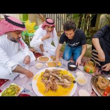 Unseen VILLAGE FOOD in Saudi Arabia!! Whole Goat Haneed in Jazan!!