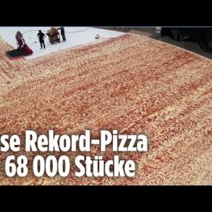 [독일 Bild紙] Pizza Hut stellt absolut verrückten Weltrekord auf | Größte Pizza der Welt
