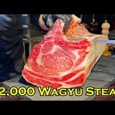 $2,000 WORLD'S ONLY "Bone-in" Ōmi A5 Wagyu Beef Steak & $3 Japanese Ramen in Tokyo Japan