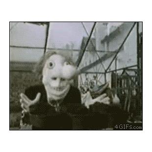 소름 끼치는 코 마스크