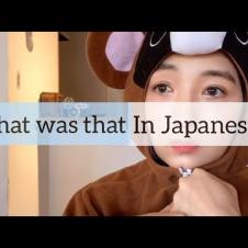 【NATURAL+CASUAL Japanese conversation】What was that