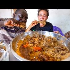 Amazing VILLAGE FOOD in Senegal - HUGE MEAT COUSCOUS!! | Best West African Food!!