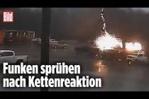 [독일 Bild紙] Mega-Blitz setzt Parkplatz unter Strom | North Carolina, USA
