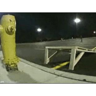 Skater vs hydrant