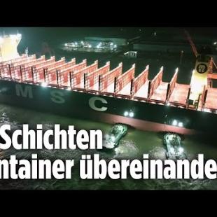[독일 Bild紙] 400 Meter lang, 78 Meter hoch: Größtes Containerschiff der Welt legt ab | China