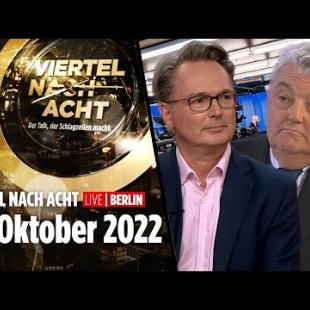 [독일 Bild紙] 🔴 Viertel nach Acht – 27. Oktober 2022 | mit Dr. Gunter Frank, Georg Gafron, Julia Neigel, Hans Mahr