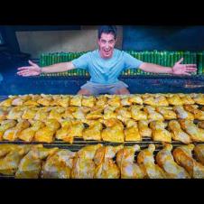 Malaysia’s Craziest BBQ 🇲🇾 Cooking 1000+ Bamboo Sticky Rice & Rendang in Bentong!