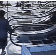 Old-woman-escalator-fail