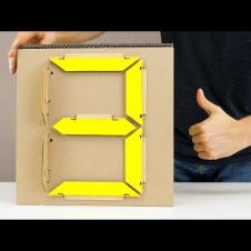 How to Make Mechanical 7 Segment Display from Cardboard