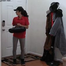 피자 배달 몰카